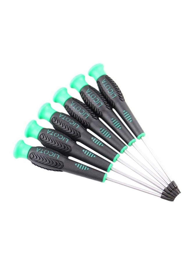 LICOTA 6PCS PRECISION SCREWDRIVER SET Black/Green/Silver - Image 1