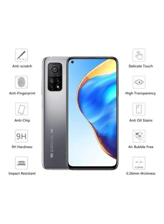 لاصقة حماية للشاشة لهاتف Xiaomi Mi 10T 5G/ Mi 10T Pro 5G شفاف