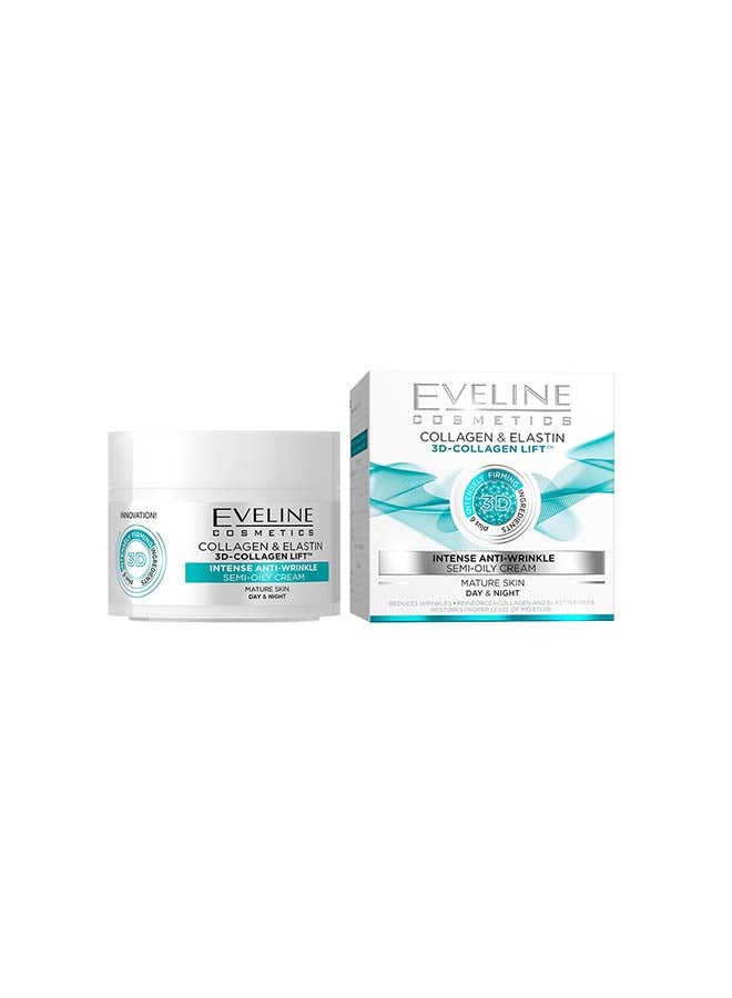 Eveline 3D-Collagen Lift Intens Anti-Wrinkle D&N Cream 50ml