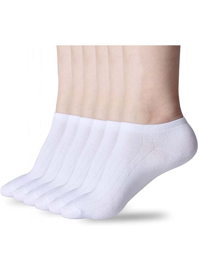 6 Pairs Of Inviable Ankle Socks White 0.12kg - Image 1
