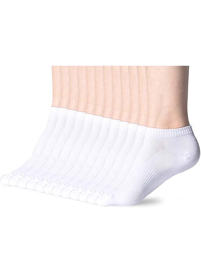 12 Pairs Of Inviable Ankle Socks White 0.34kg - Image 1