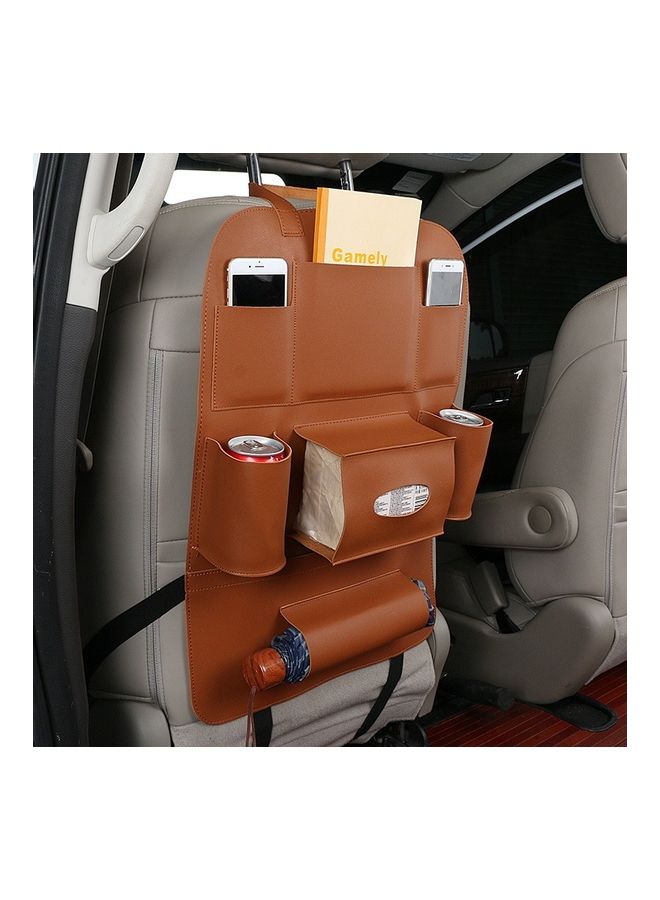 Generic Car Seat Back Hanging Multiple Pocket Leather Storage Organizer - Image 2