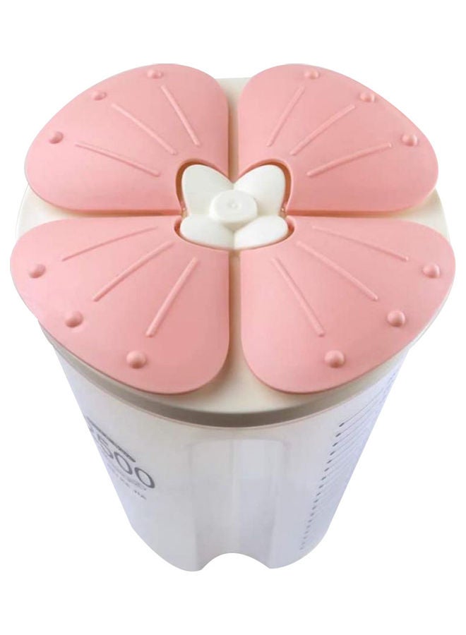 إيونتو حافظة طعام بثلاثة أقسام مع غطاء شفاف/وردي 1500ملليلتر - Image 2