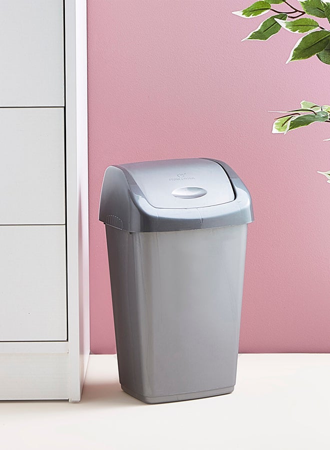 Home Box Plastic Dust Bin Grey 9Liters  - Image 4