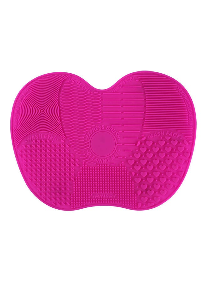 Suction Cup Cleaning Pad Makeup Brush Red