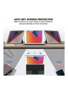 Impact Resistance Privacy Screen Protector For Apple iPad 10.2 Black - v1623656660/N48143013A_5