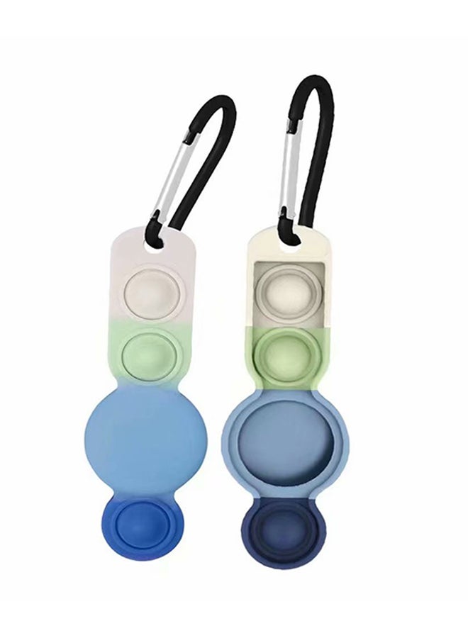 Location Tracker Protective AirTag Case With Keychain Multicolour  - Image 3