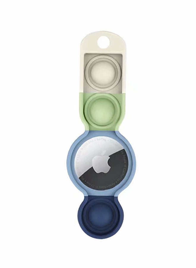 Location Tracker Protective AirTag Case With Keychain Multicolour  - Image 4