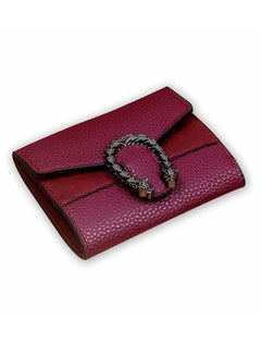 VILILY Sleek Lightweight Casual Wallet Maroon  - Image 2