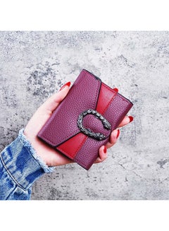 VILILY Sleek Lightweight Casual Wallet Maroon  - Image 3