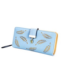 Sleek Lightweight Casual Wallet Blue/Gold - v1623656821/N47237141A_1