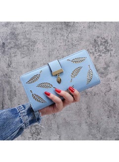 Sleek Lightweight Casual Wallet Blue/Gold - v1623656822/N47237141A_4