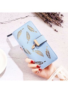 Sleek Lightweight Casual Wallet Blue/Gold - v1623656823/N47237141A_2