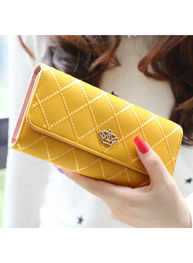 VILILY - Sleek Lightweight Casual Wallet Yellow - Image 1