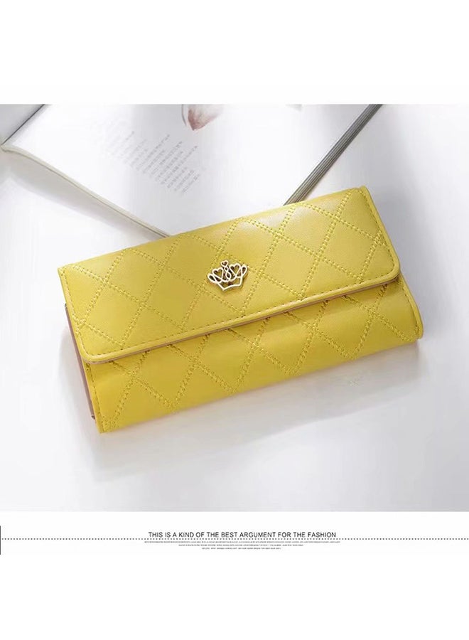 VILILY - Sleek Lightweight Casual Wallet Yellow - Image 1