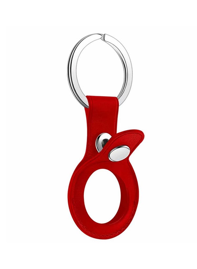 VILILY - AirTag Leather Loop red Red - Image 1
