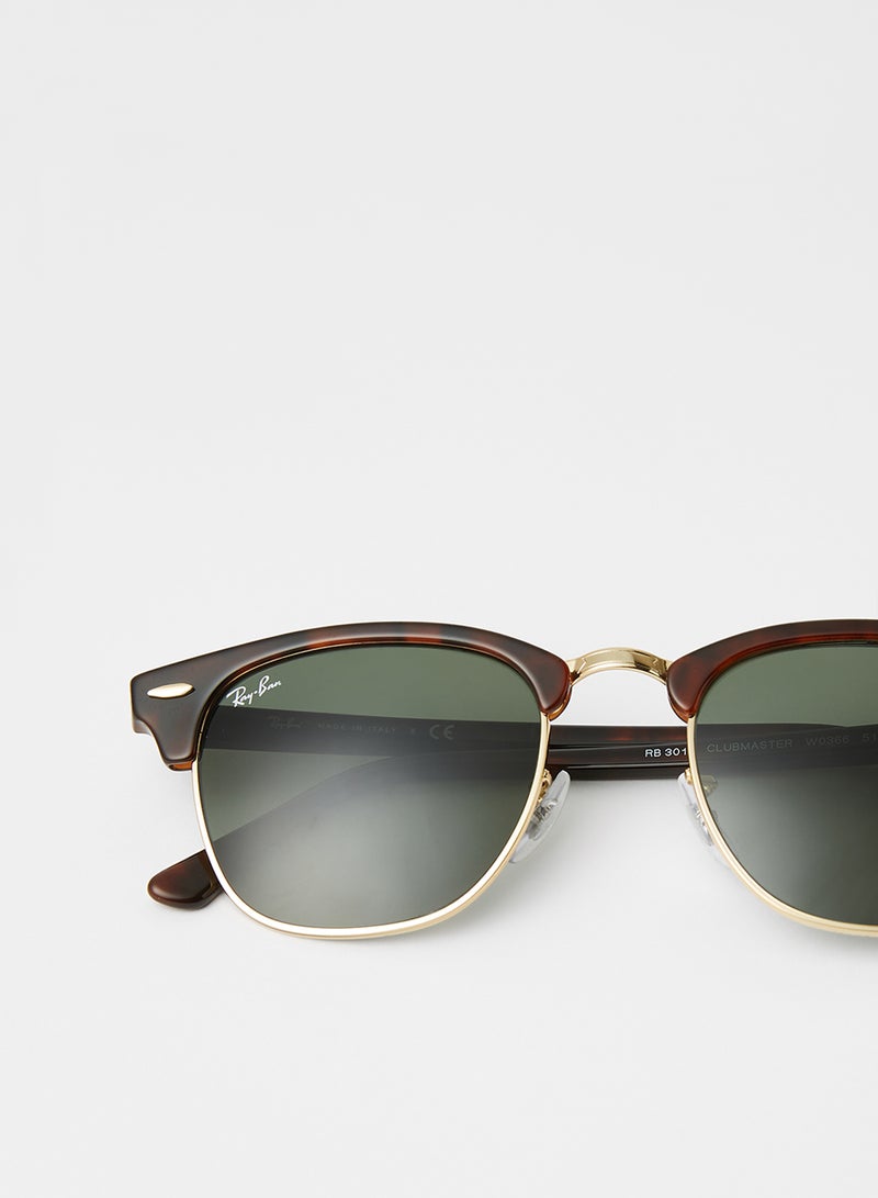Ray-Ban - Clubmaster Sunglasses - 0RB3016 - Lens Size: 49 mm - Brown - Image 1