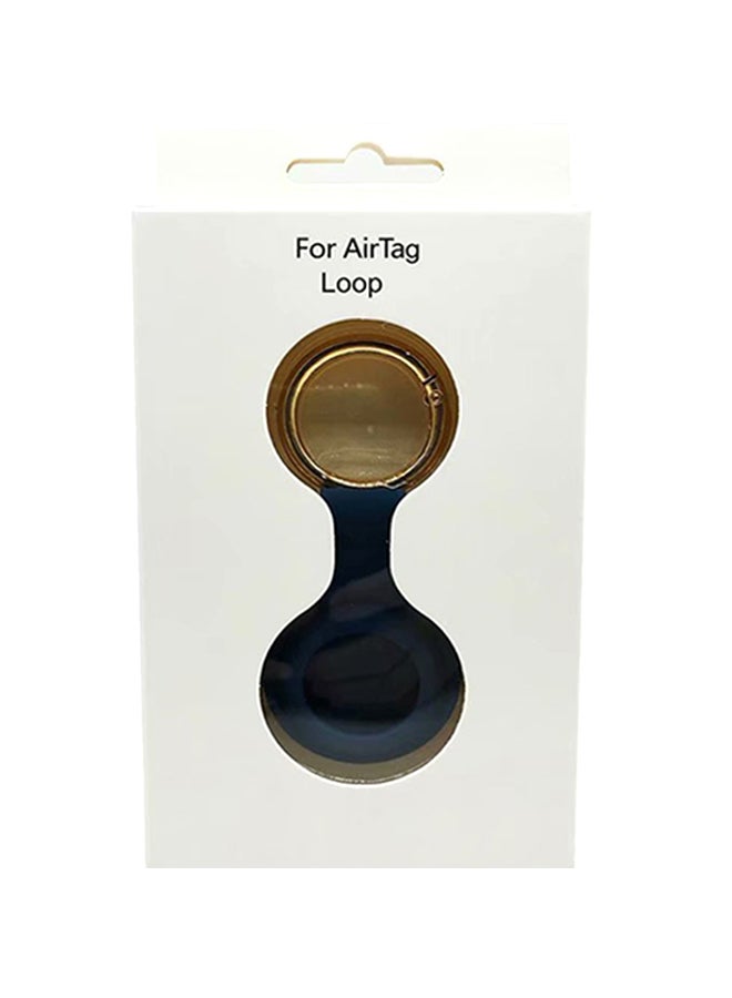 VILILY - Silicone Protective Case Cover For Apple Airtags Blue/Gold - Image 1
