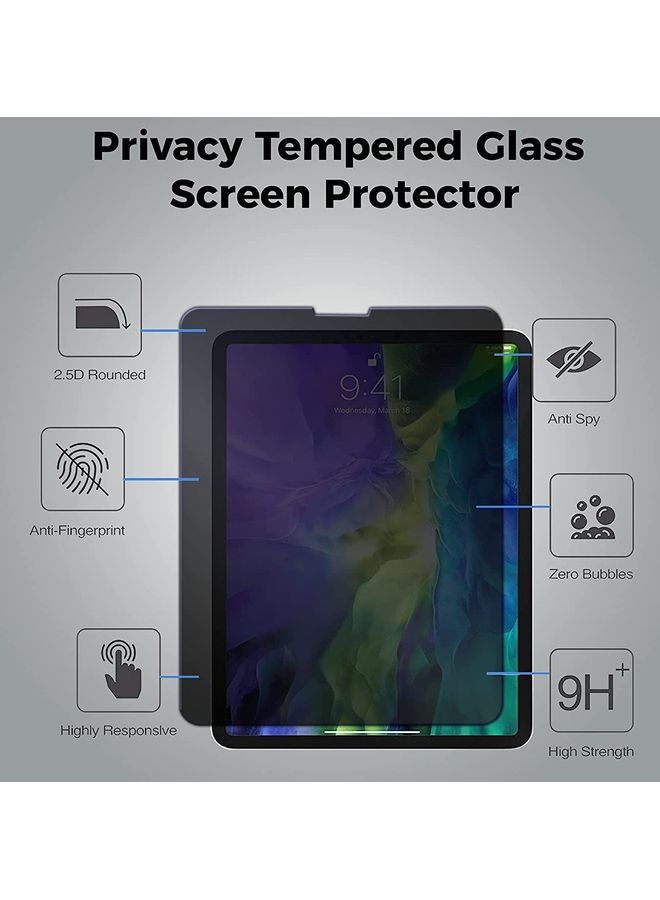 Impact Resistance Privacy Screen Protector For Apple iPad Pro 11 2021/2020/2018 Black - v1623657639/N48143012A_4