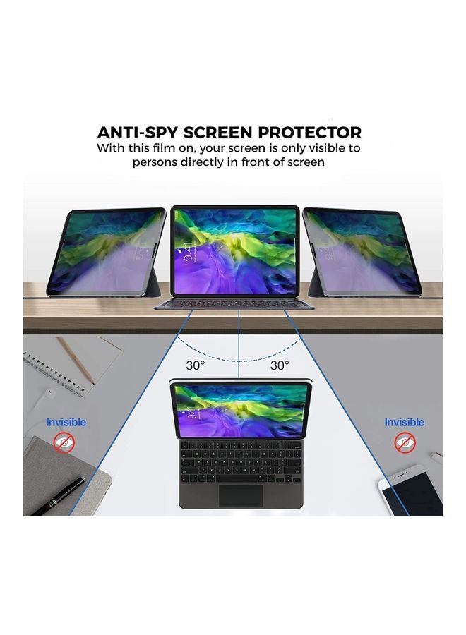 Impact Resistance Privacy Screen Protector For Apple iPad Pro 11 2021/2020/2018 Black - v1623657640/N48143012A_5