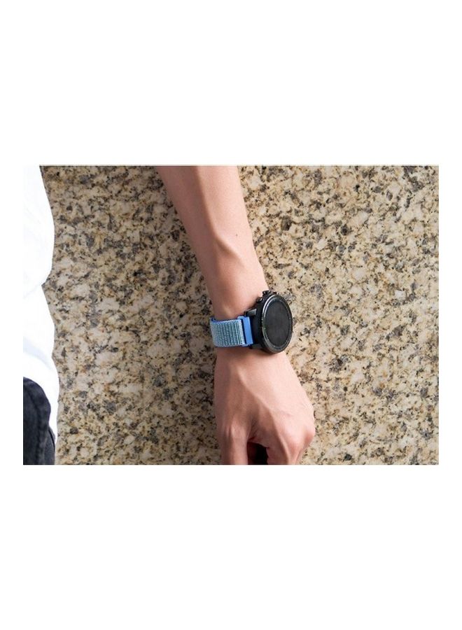 MARGOUN Replacement Nylon Band For Samsung Galaxy Watch Active/Active 2 Tahoe Blue - Image 3