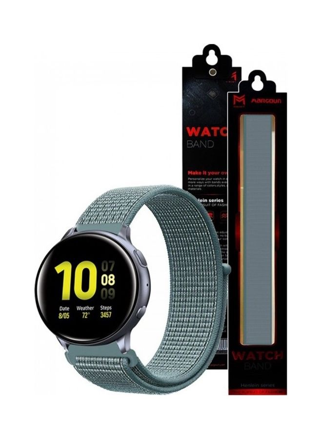 MARGOUN Replacement Nylon Band For Samsung Galaxy Watch Active/Active 2 Grey - Image 2