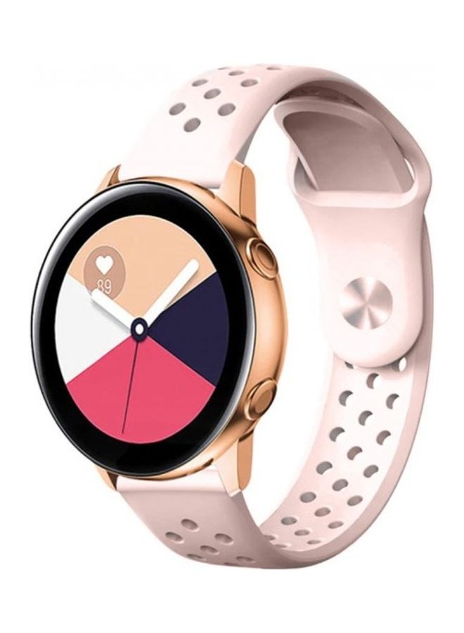 MARGOUN - Replacement Silicone Band For Samsung Galaxy Watch Active/Active 2 Pink - Image 1