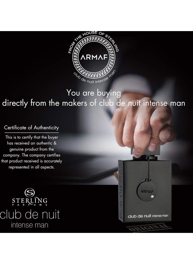 Armaf Club De Nuit Intense EDT 3-Piece Set 105 + 150 + 200ml  - Image 5