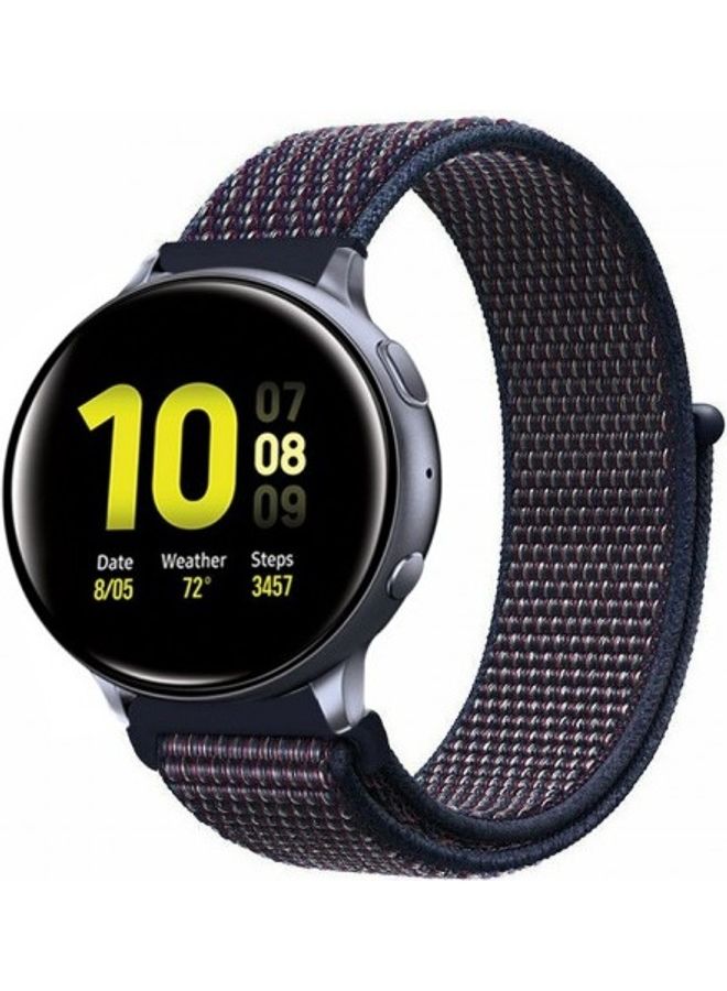MARGOUN Replacement Nylon Band For Samsung Galaxy Watch Active/Active 2 Indigo - Image 1