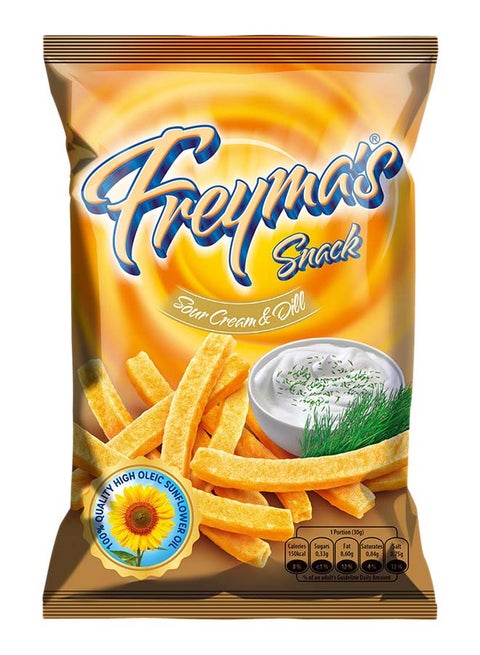 سناكس بطعم الكريمة الحامضة والشبت 75غرام