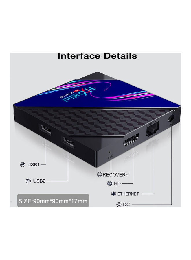 H96 - Mini 4K Ultra HD Android TV Box V8 Black/Purple/Blue - Image 1