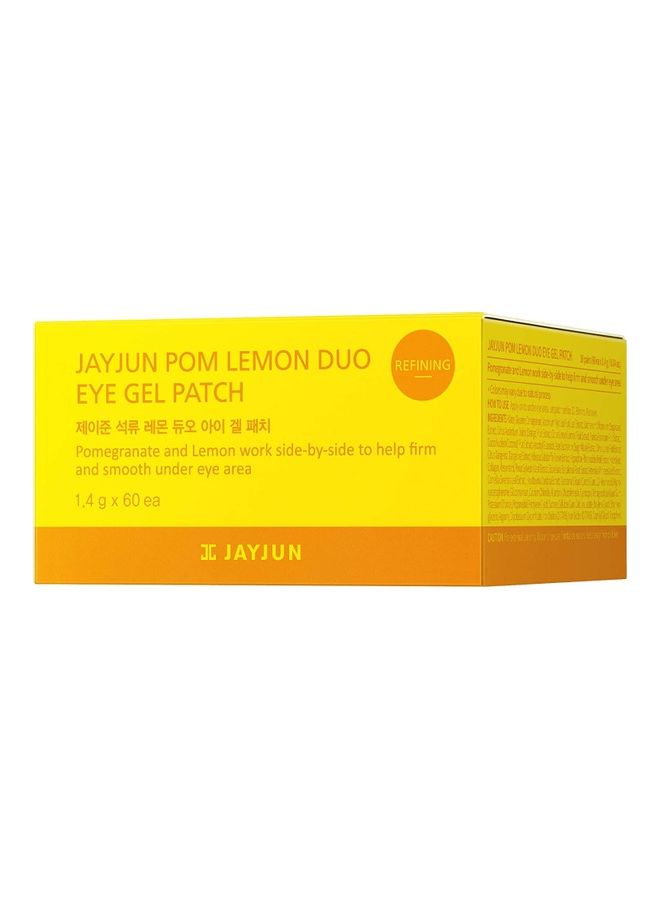 JAYJUN Pom Lemon Duo Eye Gel Patch Yellow 84grams - Image 3