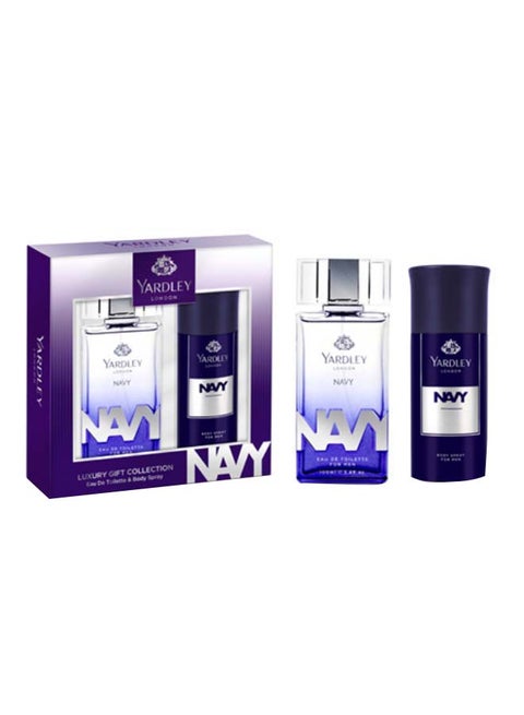 2-Piece Navy Deodorant 250ml