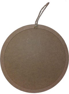 East Lady Round Shaped Wall Hanging Coffee Sign Board Brown/White/Black 25cm  - Image 3