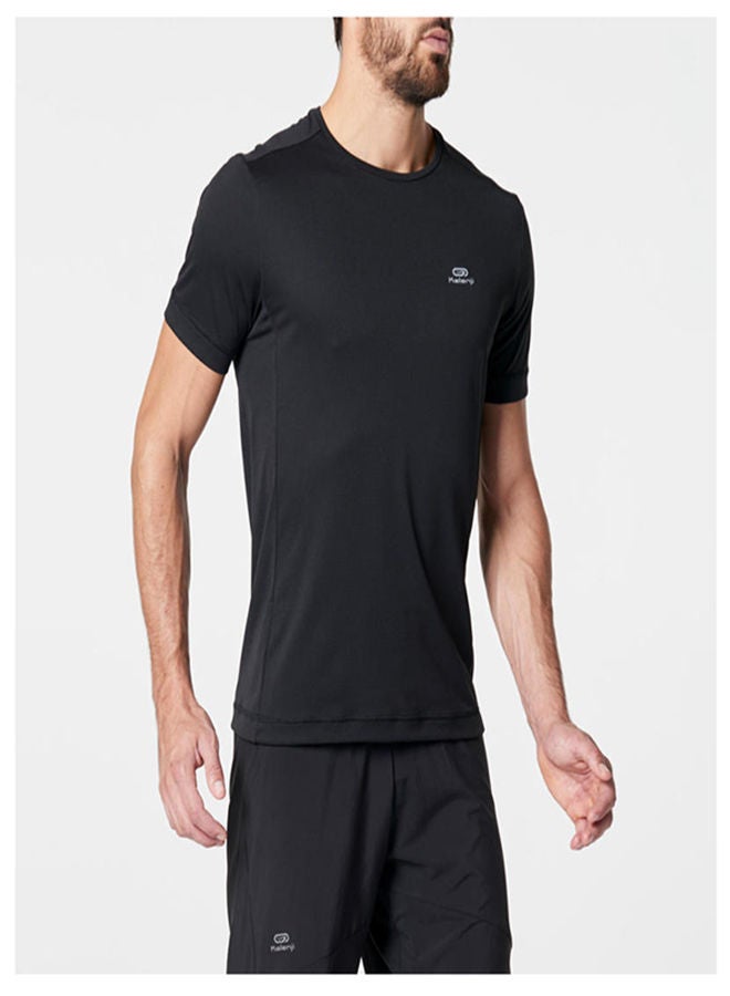 DECATHLON Run Dry Running Short Sleeve T-Shirt Xl Black  - Image 3