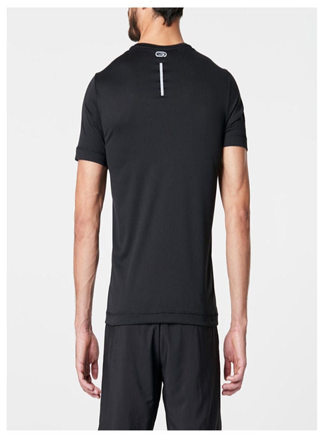 DECATHLON Run Dry Running Short Sleeve T-Shirt Xl Black  - Image 5