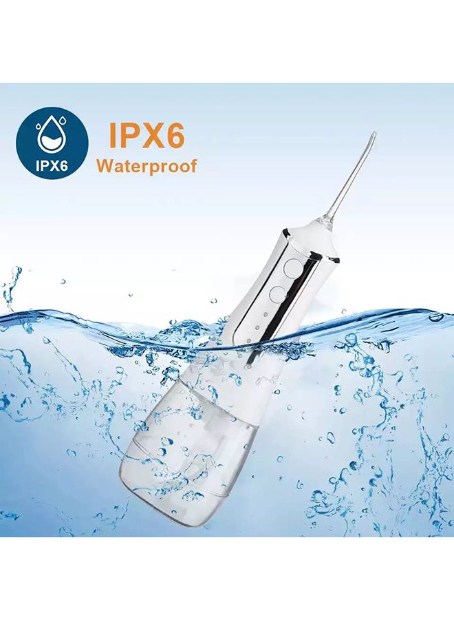 HTC - Water Jet Oral Hygiene Irrigator Cordless Floss Dental White 350ml - Image 1