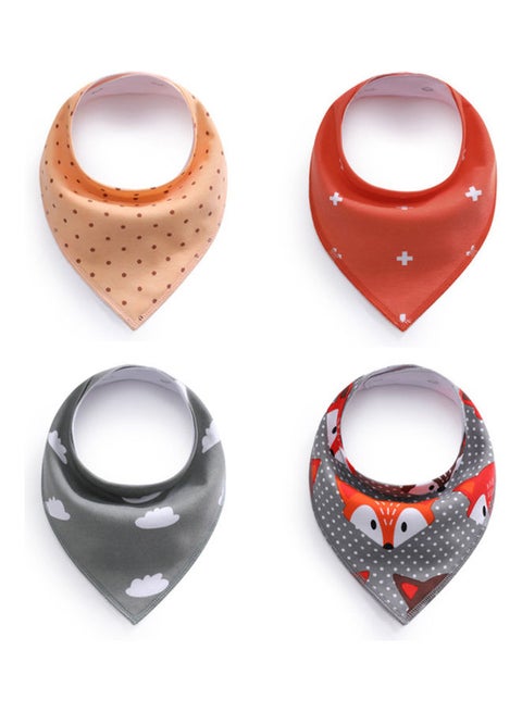 Pack Of 4 Baby Bandana Drool Bibs