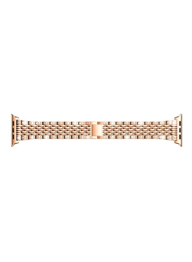 Voberry Replacement Band For Apple Watch Series 1/2/3 38mm Rose Gold - Image 1