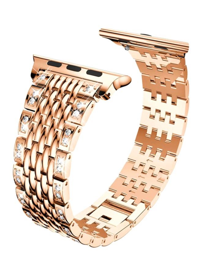 Voberry Replacement Band For Apple Watch Series 1/2/3 38mm Rose Gold - Image 2