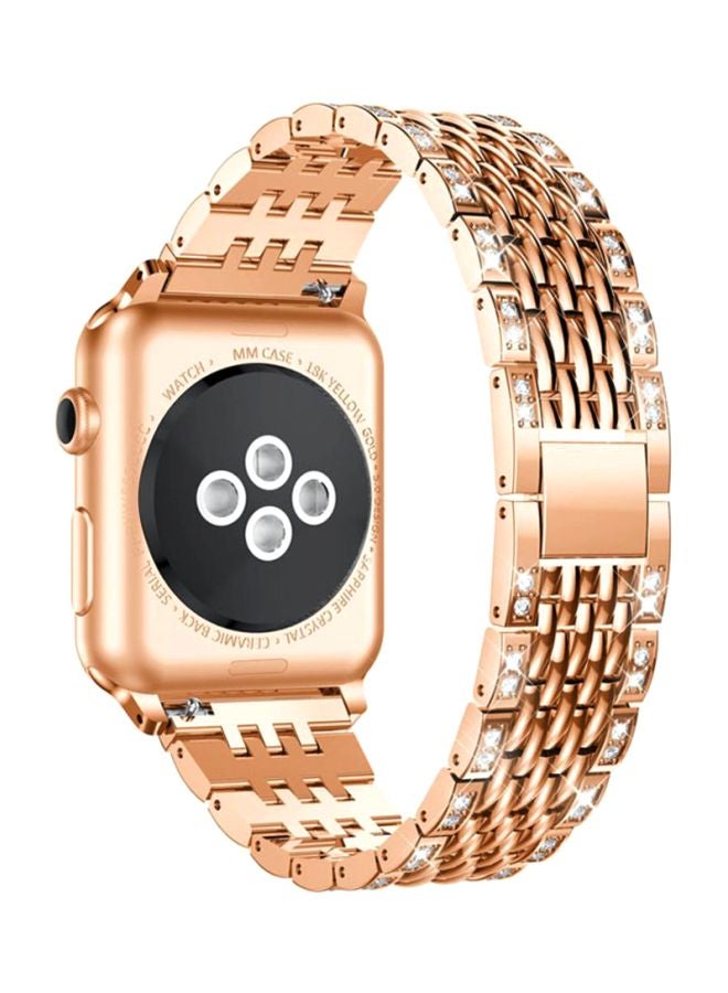 Voberry Replacement Band For Apple Watch Series 1/2/3 38mm Rose Gold - Image 4