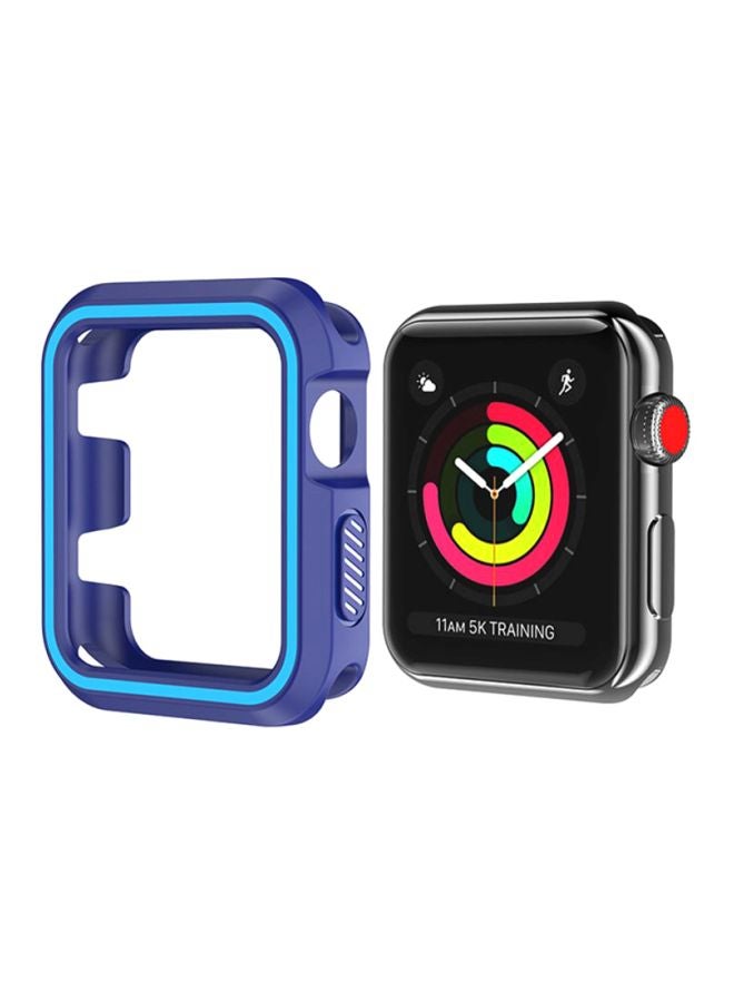 Voberry Rugged Armor Bumper Protective Case Cover For Apple Watch Series 1/2/3 42mm Blue - Image 3