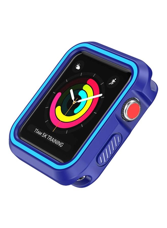 Voberry Rugged Armor Bumper Protective Case Cover For Apple Watch Series 1/2/3 42mm Blue - Image 5