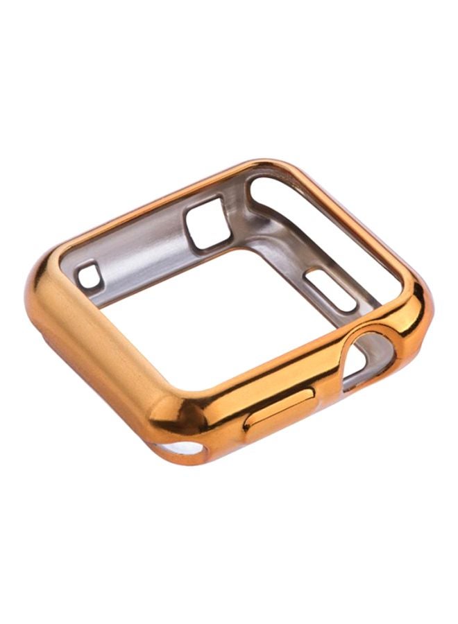 Voberry Ultra-Slim Protective Case Cover For Apple Watch Series 1/2/3 42mm Gold/Silver - Image 1