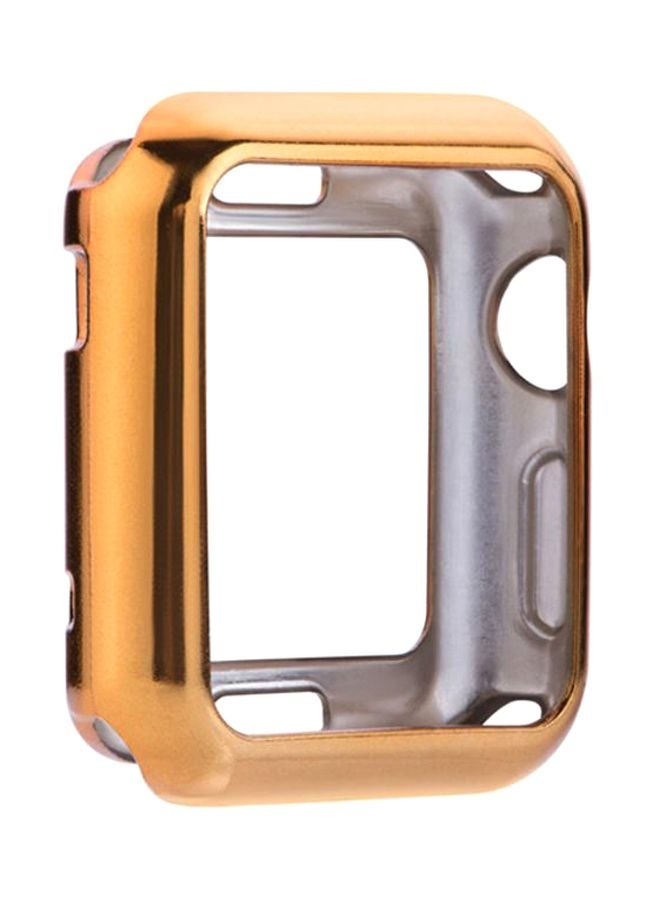 Voberry Ultra-Slim Protective Case Cover For Apple Watch Series 1/2/3 42mm Gold/Silver - Image 2