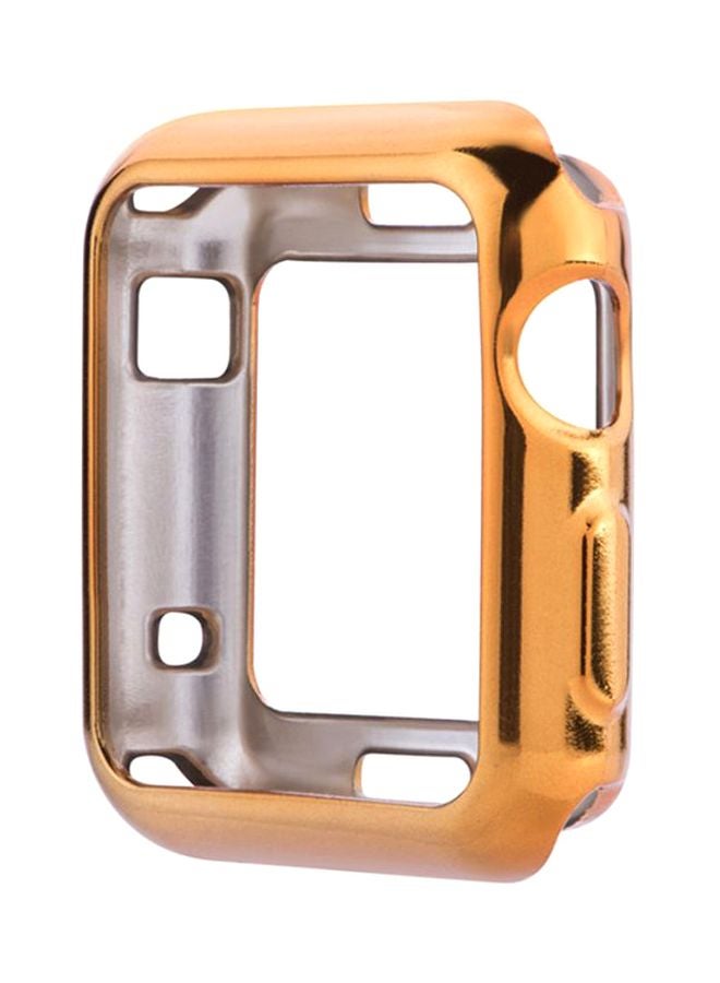 Voberry Ultra-Slim Protective Case Cover For Apple Watch Series 1/2/3 42mm Gold/Silver - Image 3