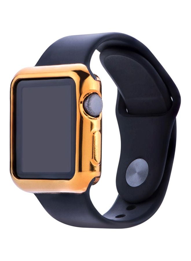 Voberry Ultra-Slim Protective Case Cover For Apple Watch Series 1/2/3 42mm Gold/Silver - Image 4