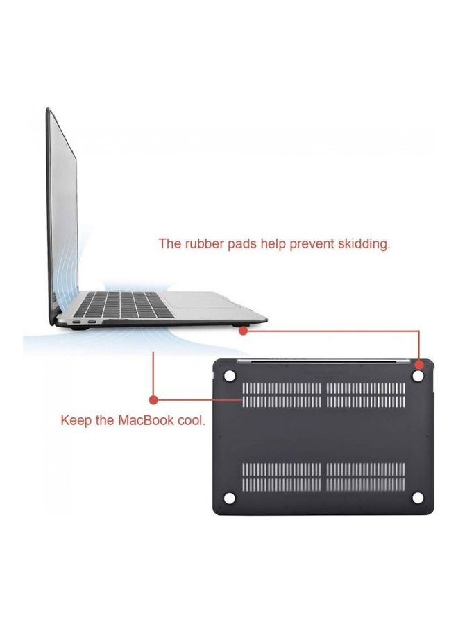 MARGOUN Macbook Air 13-Inch Model A1932 Protective Case Cover Black  - Image 4