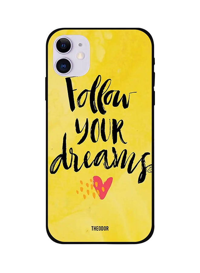 غطاء حماية واقِ لهواتف آيفون 12 من أبل أصفر