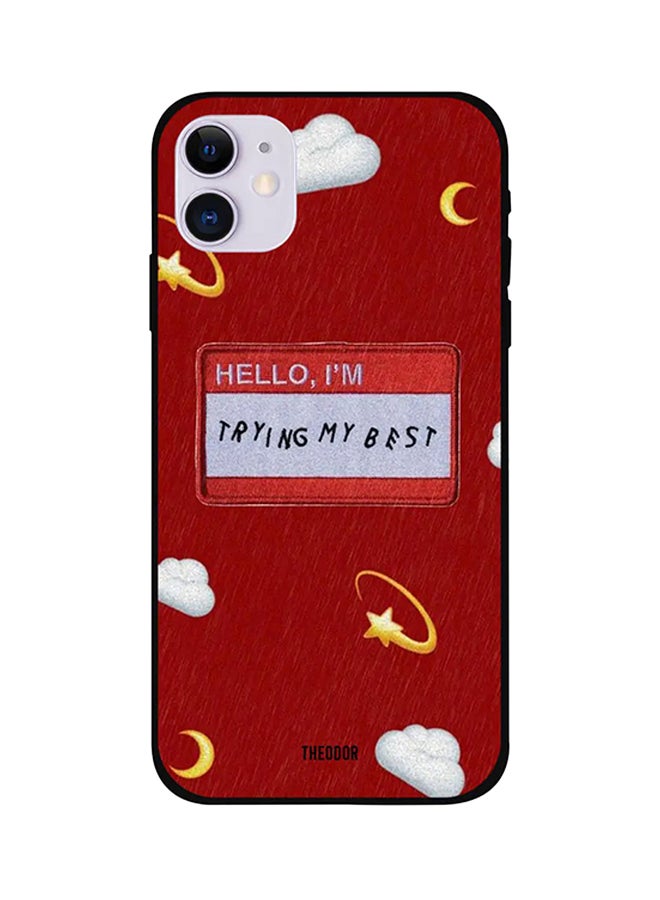 غطاء حماية واقِ لهواتف آيفون 12 من أبل أحمر